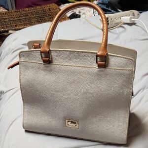 Dooney & Bourke Cream and Tan Tote Bag